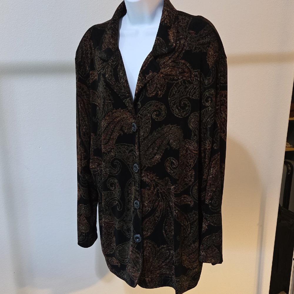 Vikki Vi Multicolor Patterned Sweater Jacket